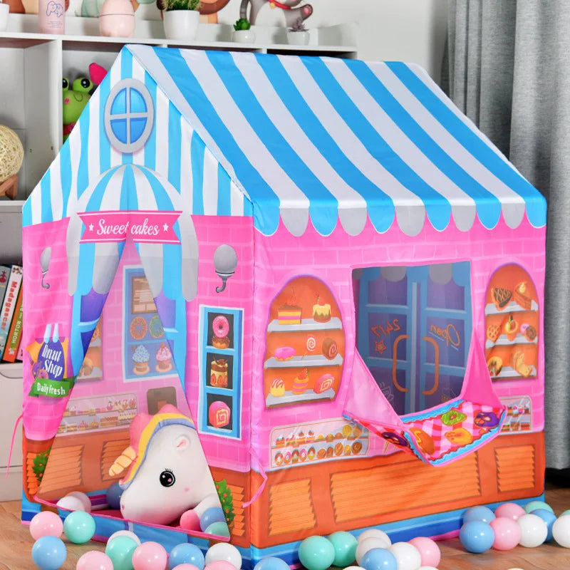 Kids Tent House Candy Theme - View 2